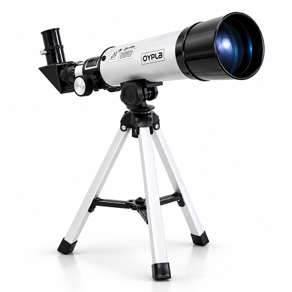 image 1 of Astronomical 360-50 Portable Refractor Telescope with Lightweight Tripod