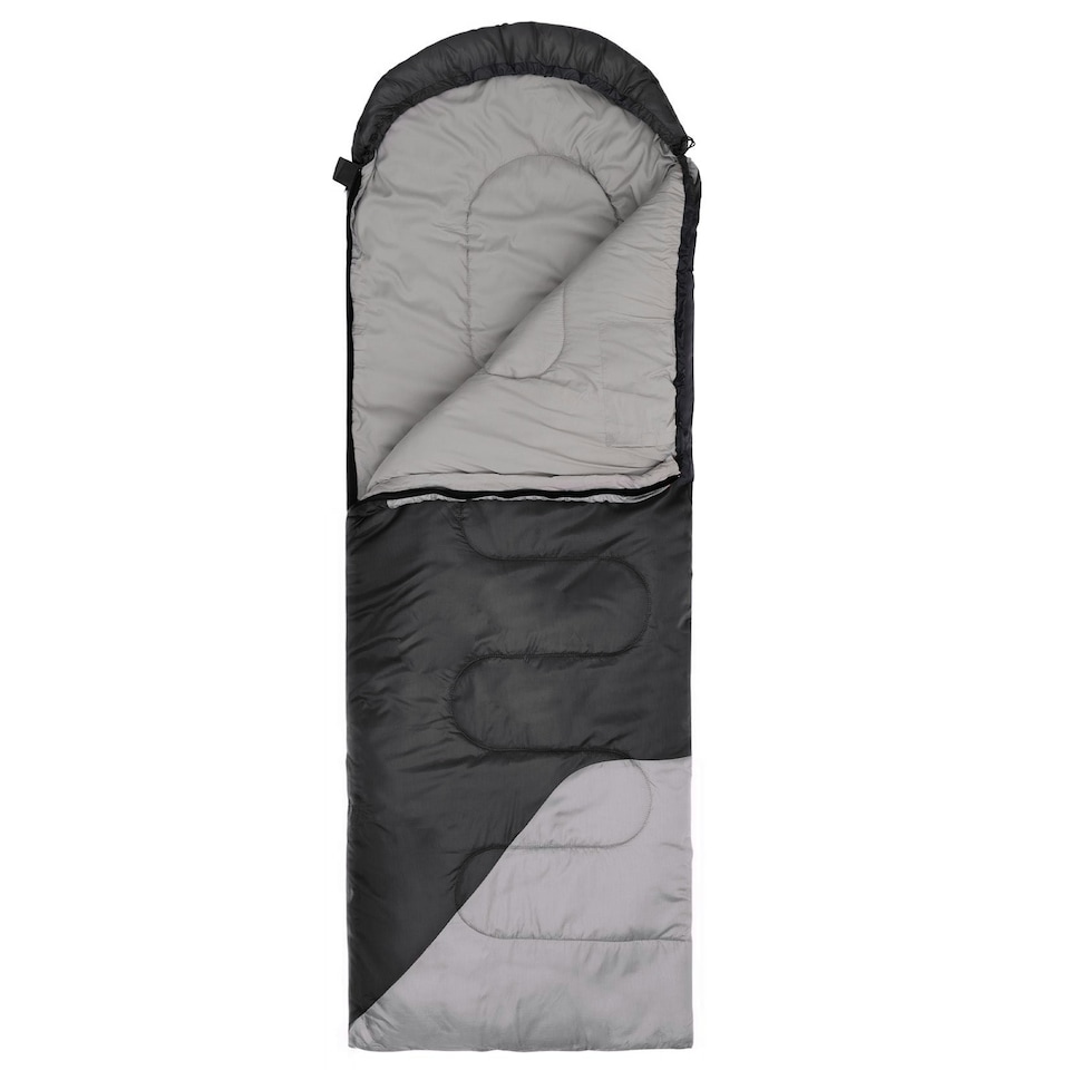image 1 of Premium Waterproof Lightweight Sleeping Bag - Black - 3-4 Seasons