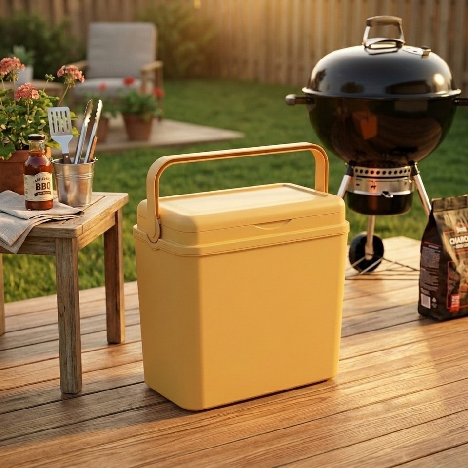 image 1 of Large 24L Pastel Coloured Cooler Box