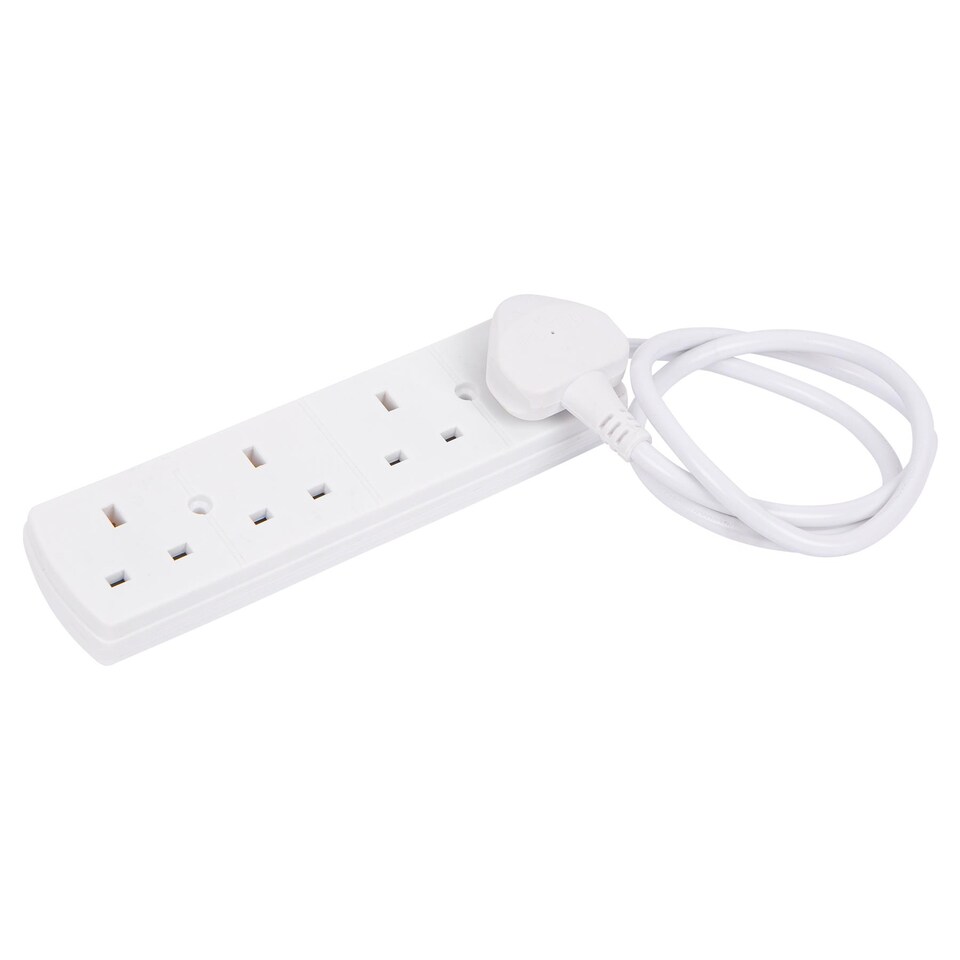 Kingavon 4-Way Extension Lead with 1m Cable