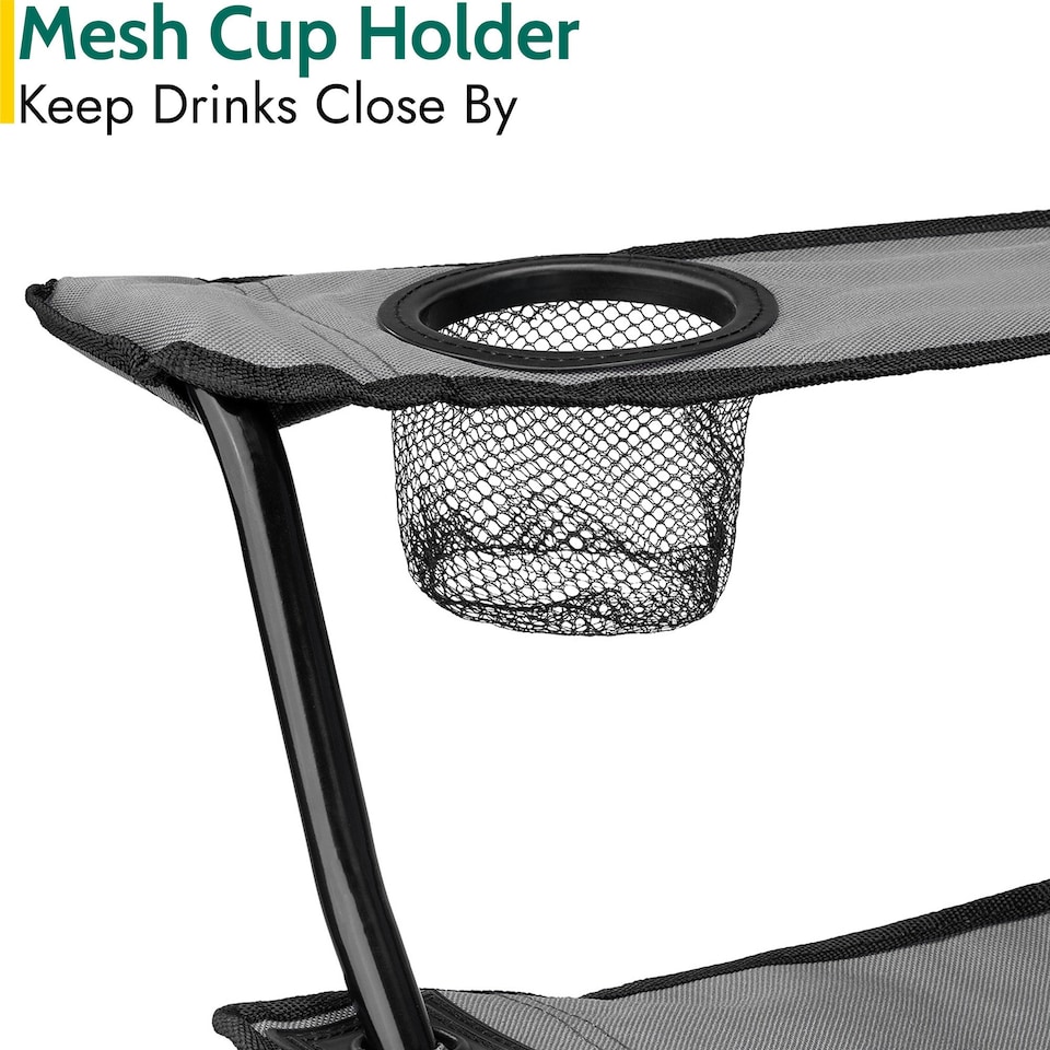 image 1 of Folding Camping Chair - Grey