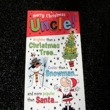 Uncle Christmas Card - Greeting Card By Wishing Well