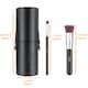 image 6 of Living and Home 12 Pcs Makeup Brush Set with Sponge & Brush Cleaner | Black