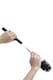 image 6 of Living and Home Bathroom Silicone Toilet Brush with Holder | Silver