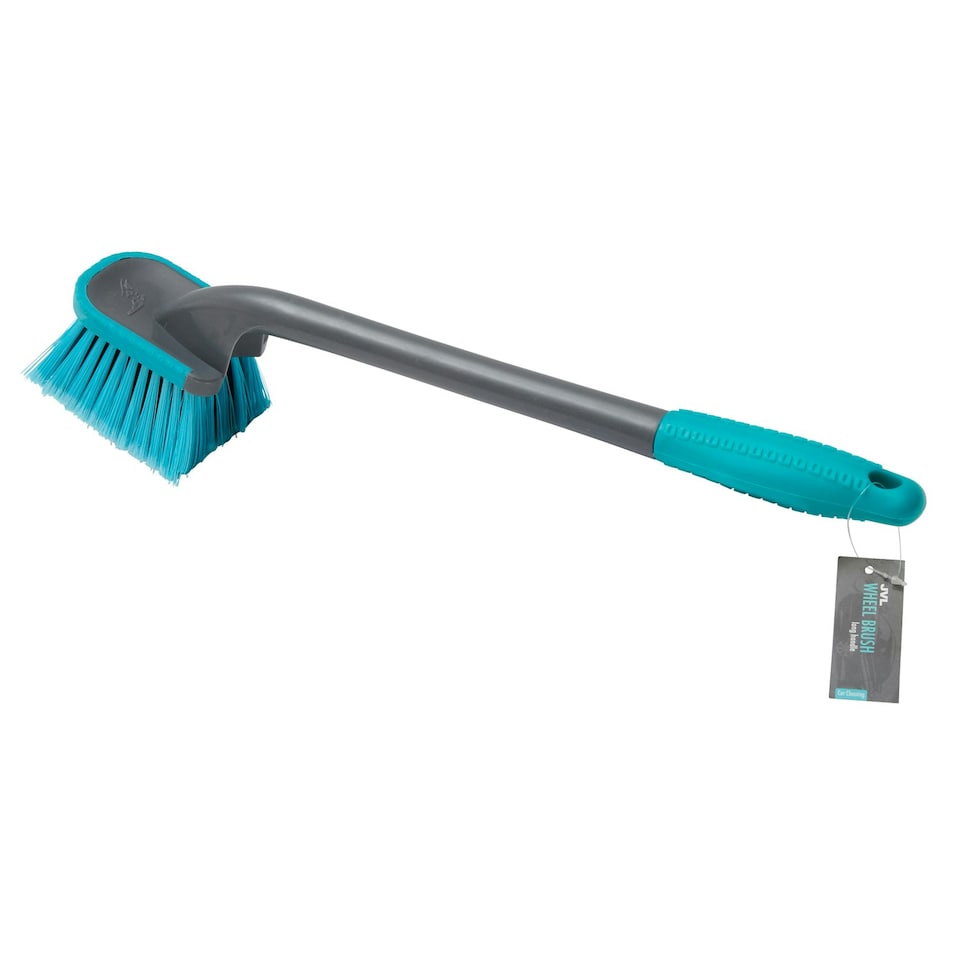 image 1 of JVL Car Bike Care Cleaning Long Wheel Brush - Turquoise
