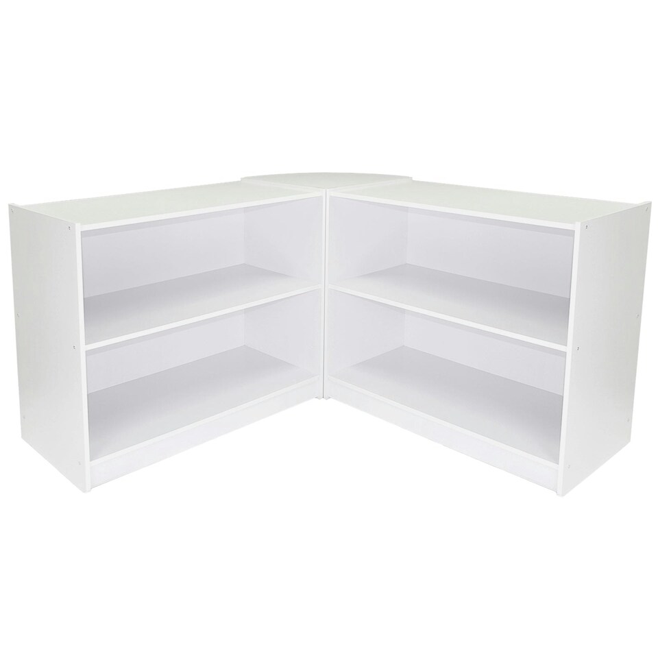 image 1 of Zodiac Brilliant White Shop Counter & Retail Display Set White