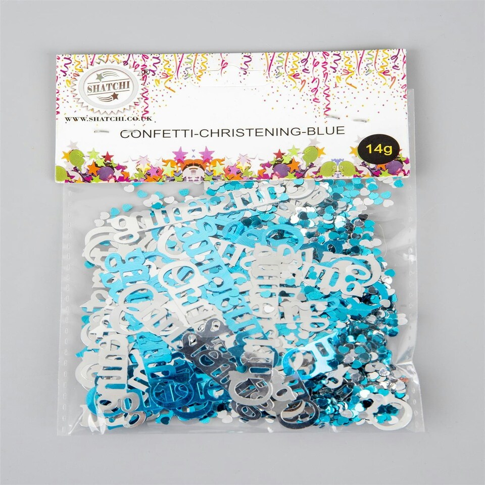 image 1 of Christening Confetti Blue - 14g 2PKS