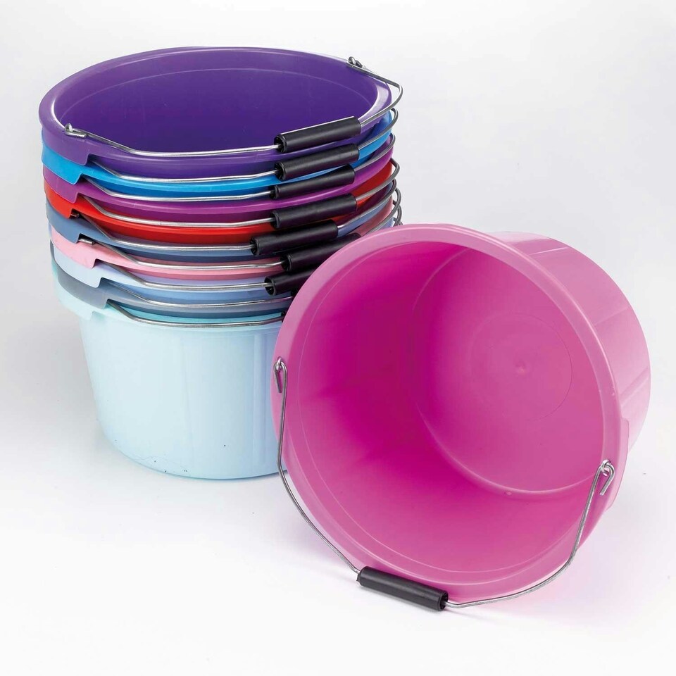 image 1 of Lincoln Feed Bucket - Light Blue - 15 litre