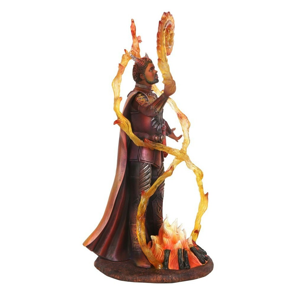 image 1 of Anne Stokes Fire Elemental Wizard Collectable Figurine - Multicoloured - One Size
