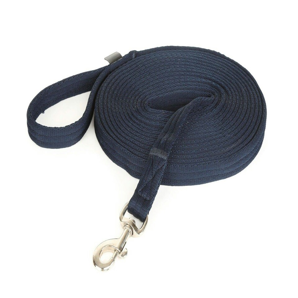 Shires Cushion Web Lunge Line Blue | Size: 8 Metre/26
Colour: Navy Blue