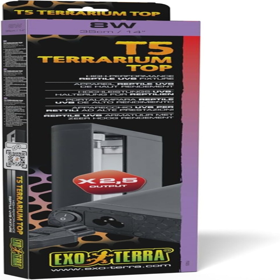 image 1 of Exo Terra T5 UVB Fixture – 35cm 8w