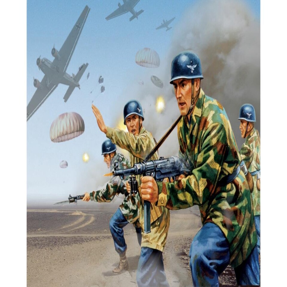 image 1 of Airfix Vintage Classics German WWII Paratroops (1:32 Scale)