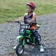 image 2 of HOMCOM 24V Kids Electric Motorbike with Twist Grip Throttle, Music, Horn - Green