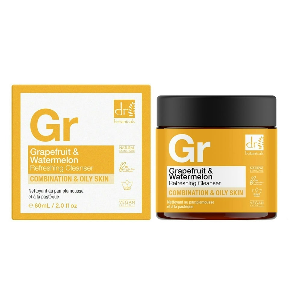 image 1 of Dr Botanicals Grapefruit & Watermelon Refreshing Cleanser 60ml