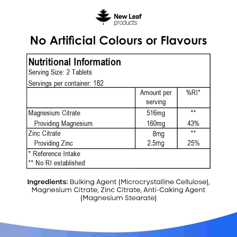 image 1 of Magnesium Supplements + Zinc 365 Tablets – Bones