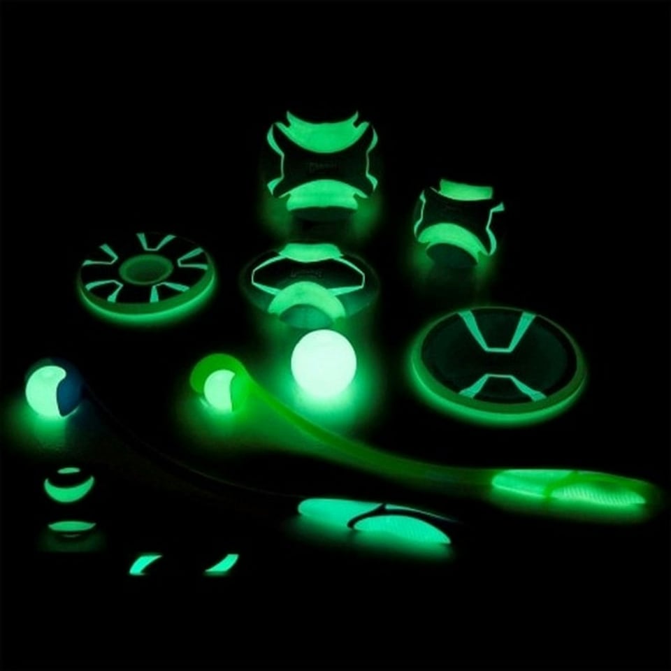 image 1 of Chuckit! Max Glow Dog Ball Glow In The Dark Light Up Ball Increased Visibility Fetch Dog Toy, Pack of 1, Large | Multi