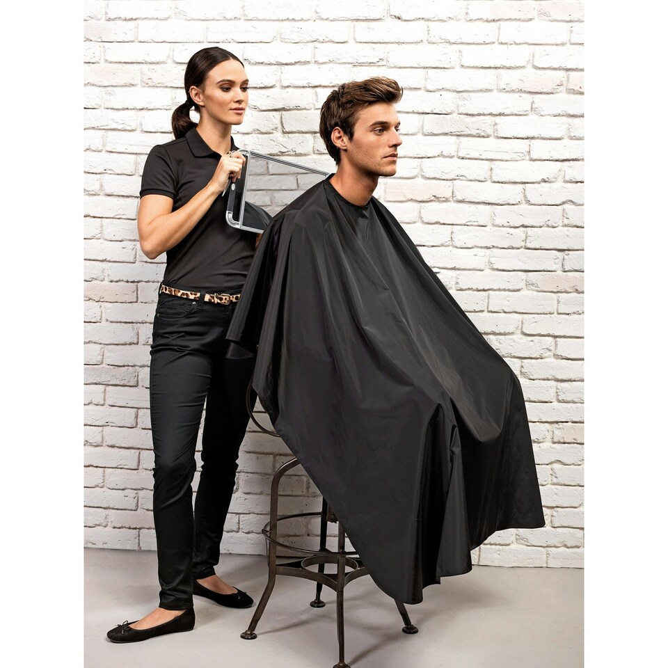 image 1 of Premier Waterproof Salon Gown - Black - One Size