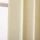 image 8 of Cream Eyelet Curtains - Thermal Blackout Curtains  - 66 x 84 Inch Drop - 2 Panel | Cream | One Size