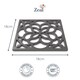 image 2 of Zeal Square Silicone Heritage Trivet, 18cm, Elephant Grey