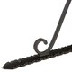 image 2 of Hammer & Tongs Notched Scroll Iron Shelf Bracket - D205mm - Black