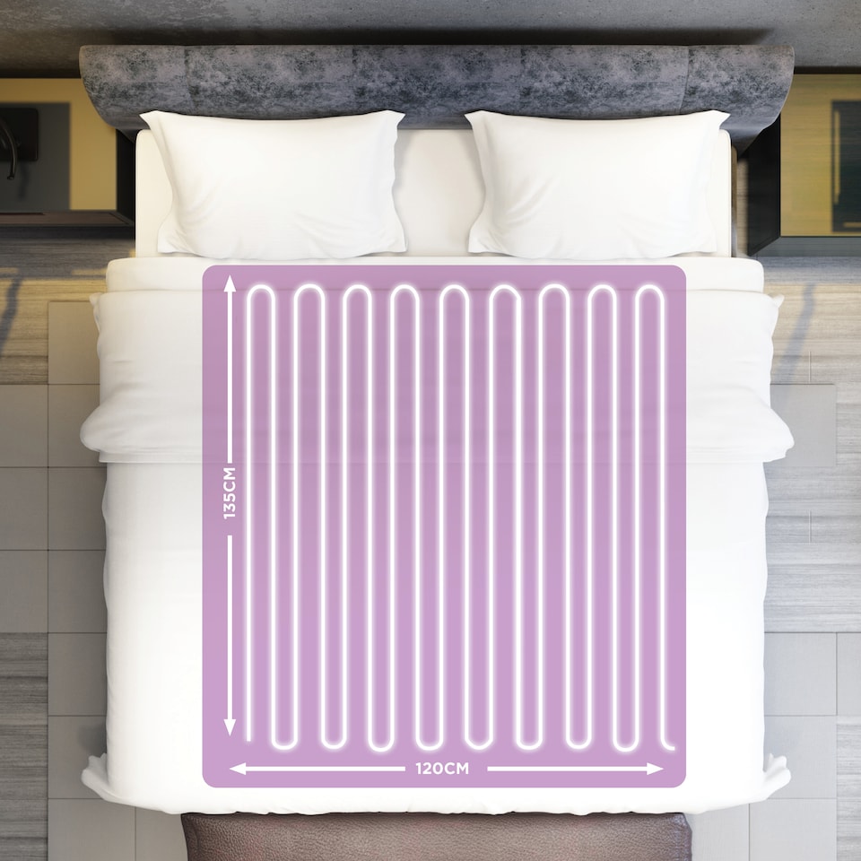 image 1 of Alva London - Electric Under Blanket - Double - Tie-Down - 120x135cm - Single Controller