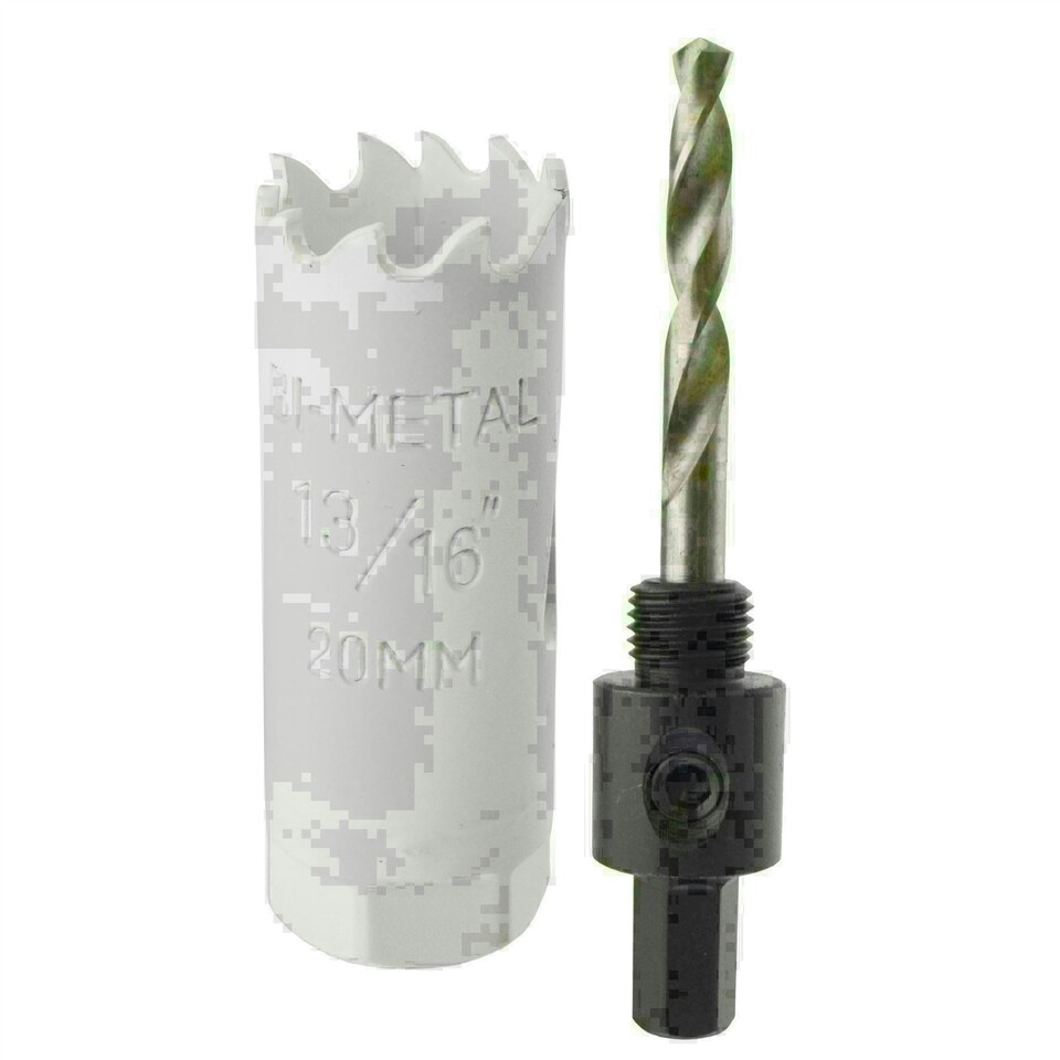 image 1 of 20mm HSS Hole Saw Holesaw Bi-Metal Blade Cutter Drill And Drill Adaptor Arbor
