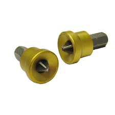 Faithfull Drywall Screwdriver Adaptor + Ph2 Bits (2) - Multi Colour - One Size