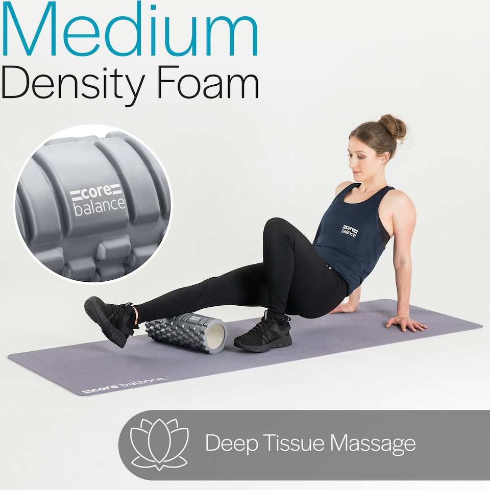 image 1 of Grid Foam Roller - Grey