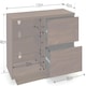 image 8 of Centurion Supports Gallus Premium Walnut with 2-Walnut Drawers and 3-Shelves 32"-55" LED/OLED/LCD TV Cabinet Brown