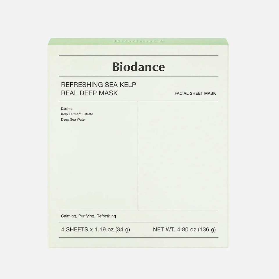 image 1 of BIODANCE Refreshing Sea Kelp Real Deep Mask 4PCs
