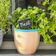 image 5 of Nicola Spring Hand-Printed Plant Pot - 14cm - Orange | Orange | Orange