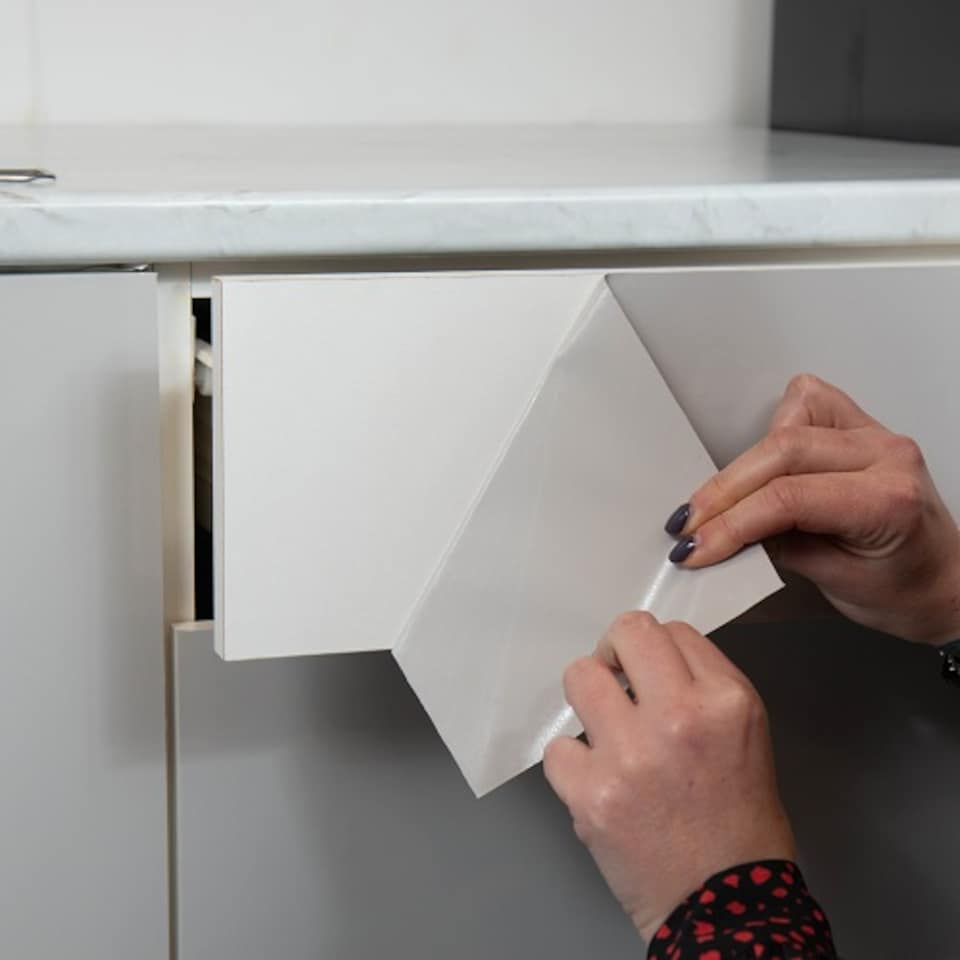 image 1 of Sticky Back Plastic Glossy Light Grey Plain Kitchen Self-adhesive Vinyl Wrap for Cupboards, Doors and Furniture 67.5cm x 2m (3 rolls) - d-c-fix