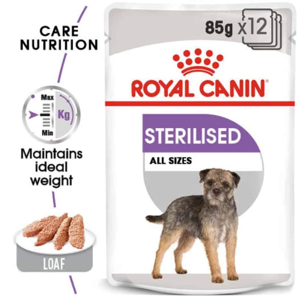 image 1 of Royal Canin Sterilised Adult Wet Dog Food Pouches - 12 x 85 g (1 kg)