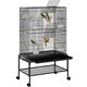 image 1 of Yaheetech 134.5 cm Tall Large Parrot Cage Rolling Metal Birdcage Black