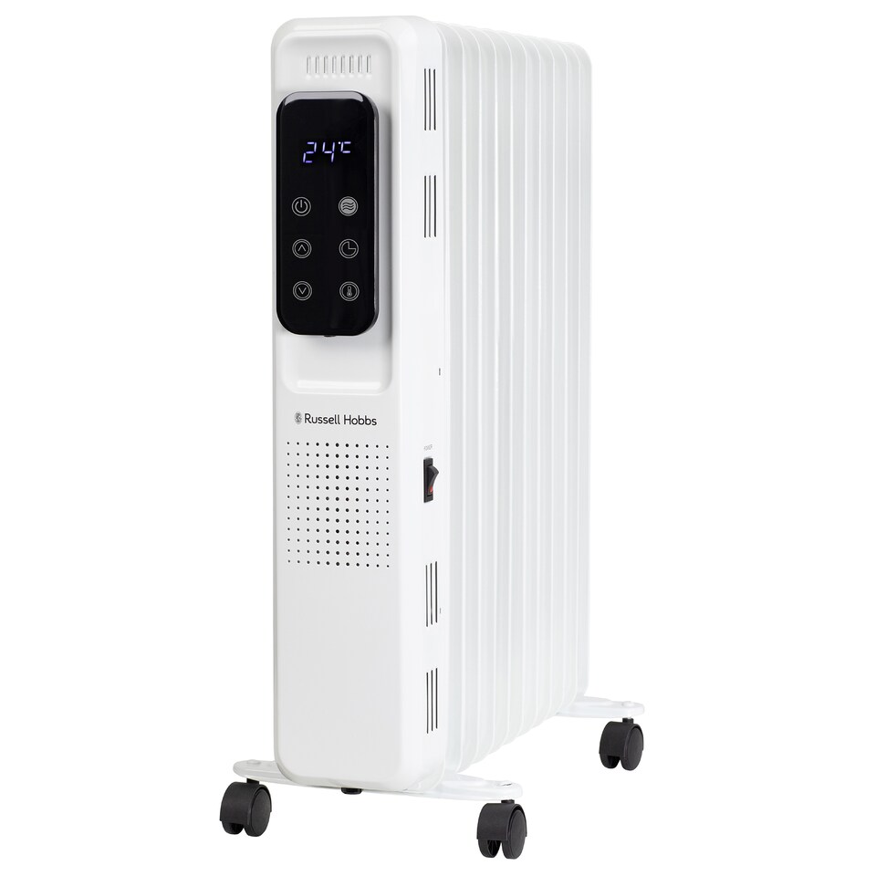 image 1 of Russell Hobbs RHOFR2521-D 2.5kW Digital Touch Control 11-fin Oil Filled Radiator in White