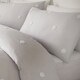 image 3 of Appletree Dot Garden Duvet Cover Set Silver with White Dots