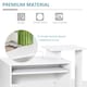 image 5 of HOMCOM Computer Desk with Sliding Keyboard Tray Storage Drawer Shelf White