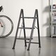 image 7 of VonHaus Steel Folding 3 Step Ladder Slim with Anti Slip Feet