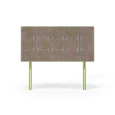Valencia Mink Naples Velvet Headboard Small Double N/A