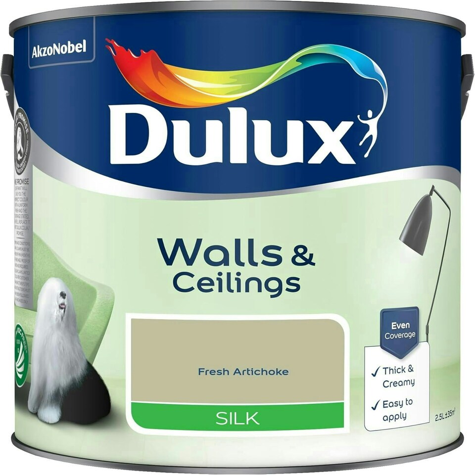 image 1 of Dulux Silk 2.5L Fresh Artichoke