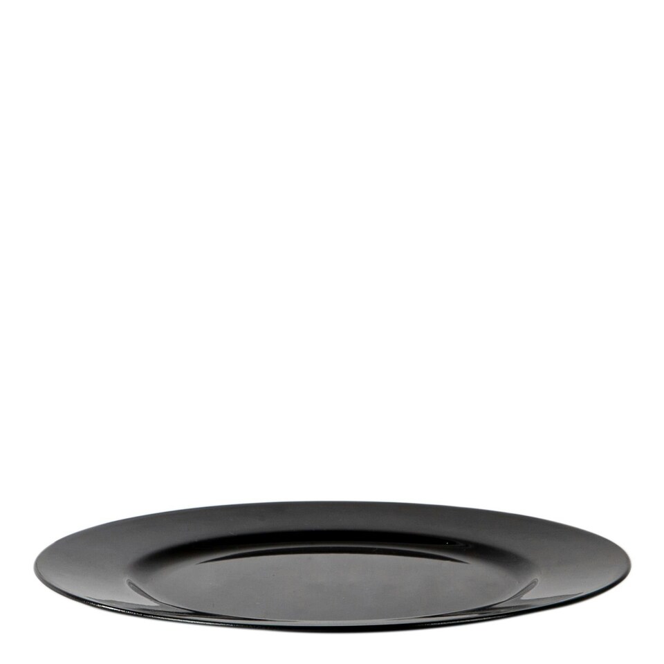 image 1 of Argon Tableware Metallic Charger Plates - 33cm - Black - Pack of 6 Black
