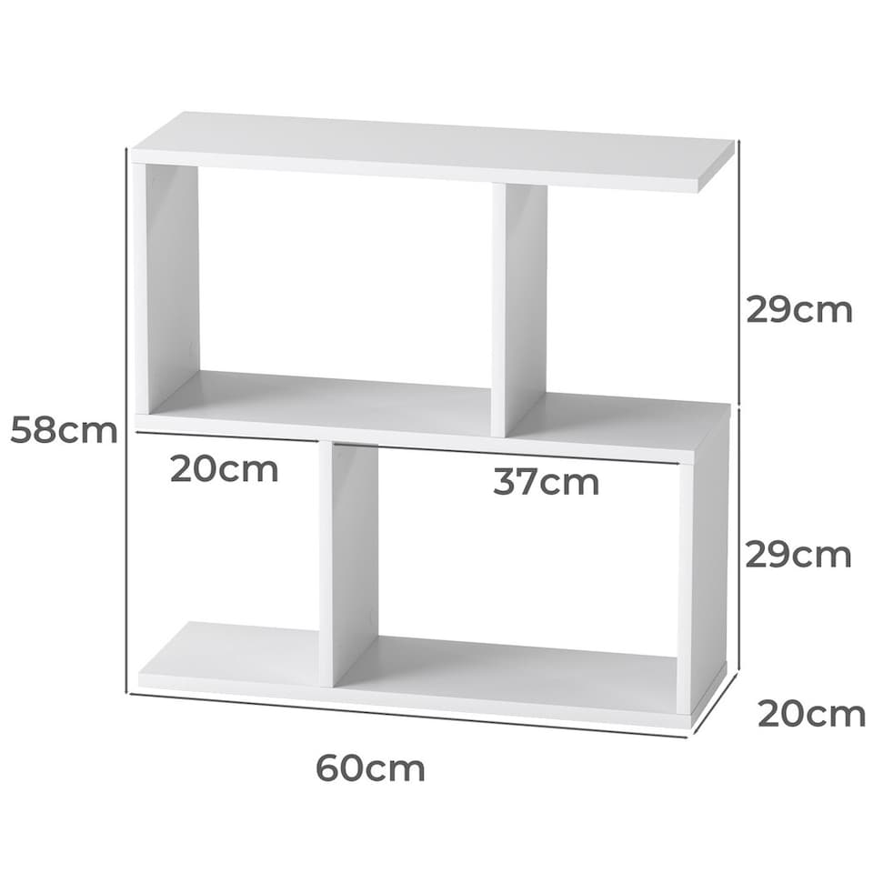 image 1 of Levede 20cm Slide Table for Living Room Sofa End Narrow Space 3 Tier Storage | White | White