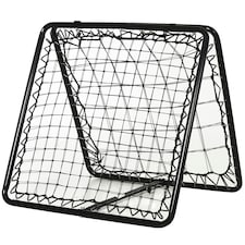 HOMCOM Adjustable Angle Rebounde Training Set w/ Double Layer Net