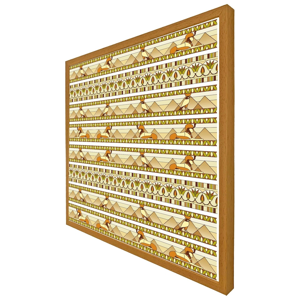 image 1 of Ornament of ancient egypt to the frescoes (Picture Frame) Brown | XS