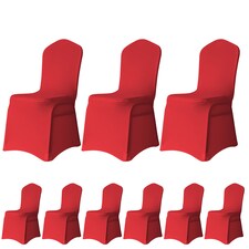 Chair Cover Spandex Polyester Stretch, Flat Dining Slipcovers - 10pcs