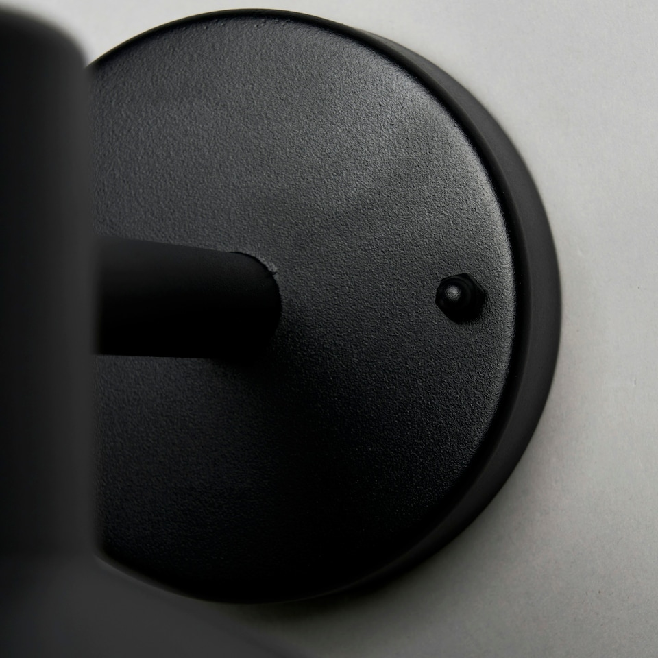 image 1 of Heston Outdoor Wall Light, Black