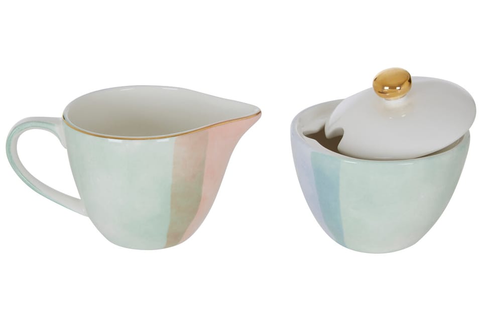image 1 of Colour Of Paradise Sugar Pot And Creamer