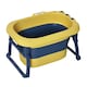 image 1 of HOMCOM Foldable Baby Bathtub for Newborns Infants Toddlers w/ Stool - Yellow