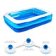 image 4 of Rectangular Inflatable Swimming Pool Family Paddling Pool for Garden Fun small