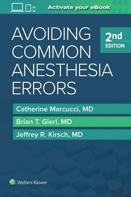 Avoiding Common Anesthesia Errors Paperback Book